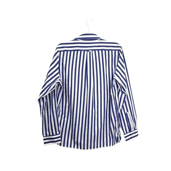 NEW AYR THE Deep End oversized cotton shirt in blue stripe - Picture 4 of 7